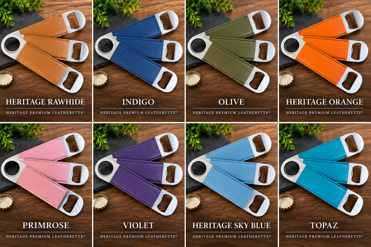 Personalized Heritage Premium Leatherette® Bottle Opener