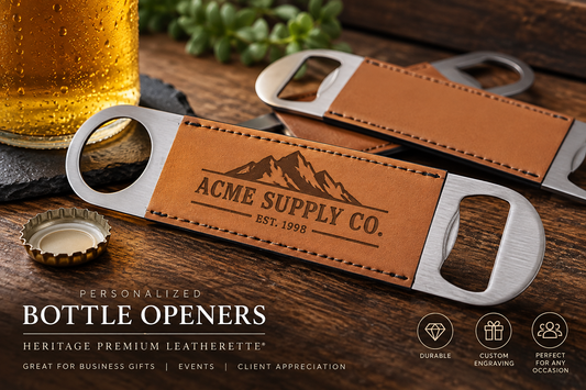 Personalized Heritage Premium Leatherette® Bottle Opener