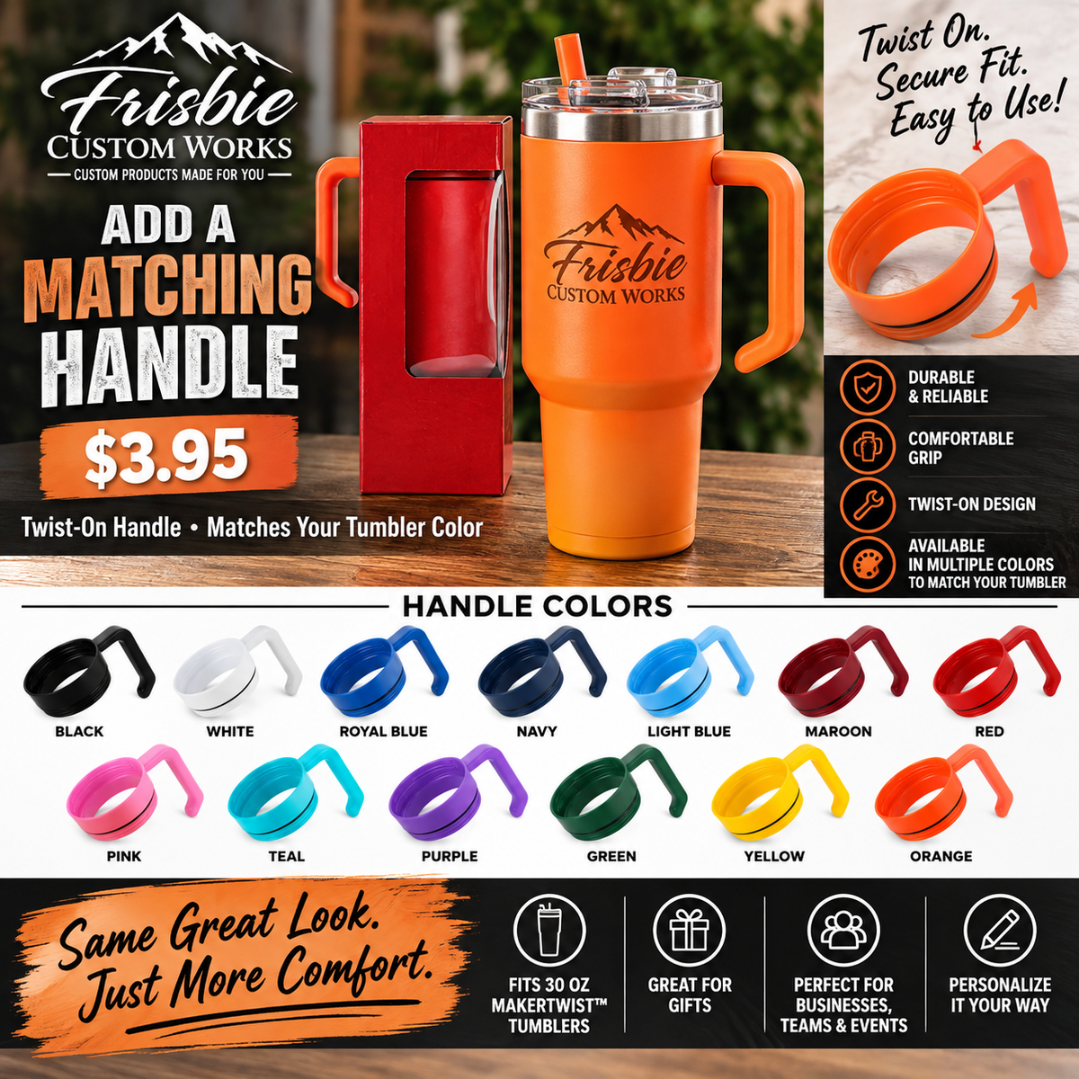 30oz CLASSIC POWDER COATED TUMBLER